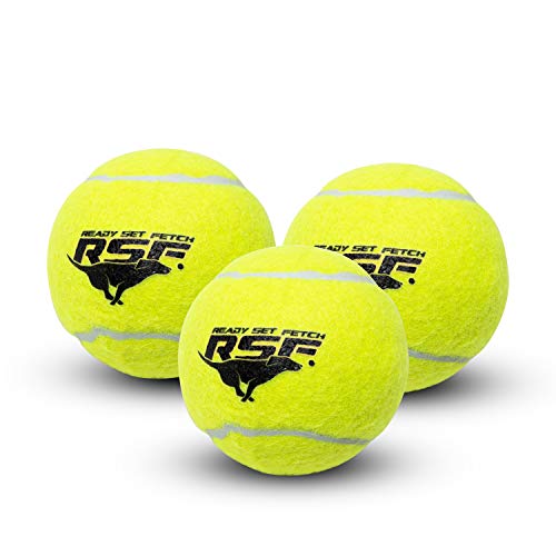 Squeaker Tennis Ball Dog Toy - Pack of 3 Standard 2.7" Yellow