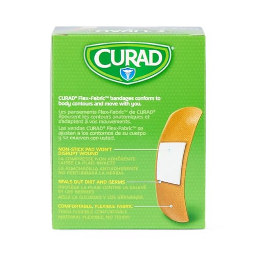 Curad Flex Fabric Adhesive Bandages 1 x 3 Inches, Sterile, Pack of 1200