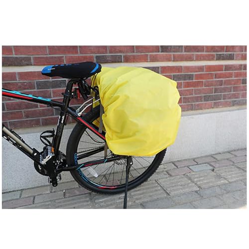 Green 50L Waterproof Bike Panniers with Reflective Trim & Rain Cover - Durable Cycling Storage