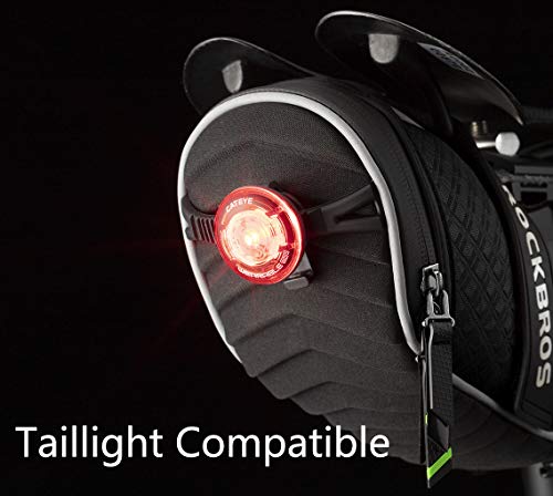 Bike Saddle Bag - Waterproof Under Seat Bicycle Storage Bag, Black