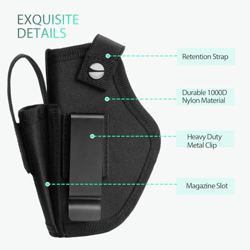 Universal Concealed Carry Holster for 9mm & .380 Pistols