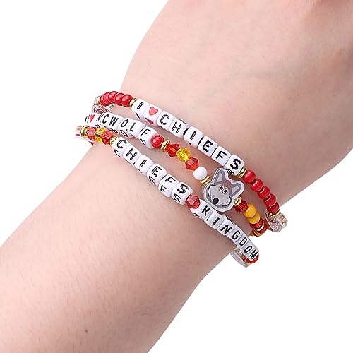 NFL Team Logo Beaded Friendship Bracelets 3-Pack