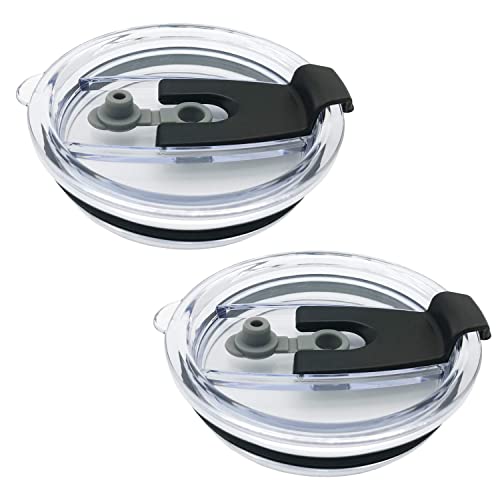 20 oz Spill-Proof Tumbler Lids - 2 Replacement Black Lids