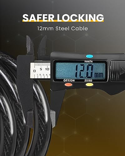 Heavy-Duty Bike & Scooter Cable Lock - 5-Digit Combination