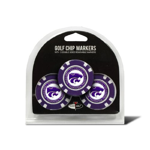 Kansas State Wildcats Golf Chip Ball Markers - 3 Pack