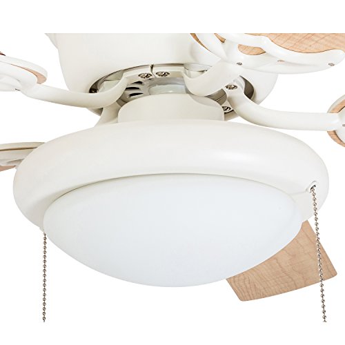 Portage Bay 50254 Hugger 52" White West Hill Ceiling Fan with Bowl Light Kit
