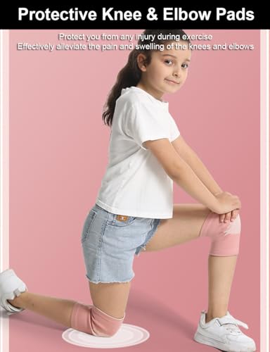 Kids Elbow & Knee Compression Sleeves - Black, Small