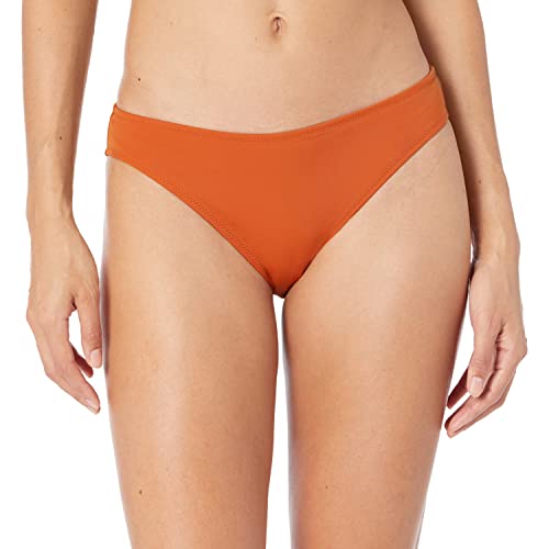 Amazon Essentials Women's Classic Full Coverage Bikini Swimsuit Bottom – X-Small Terracotta