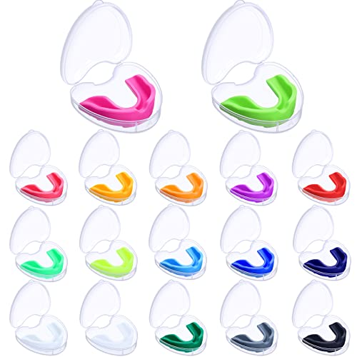 Boao 17P Kids Mouth Guards with Case – Football Soccer, Soft Silicone