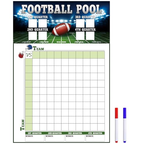 Large Football Pool Poster - 16.2 x 23.6 Inch, Field Design