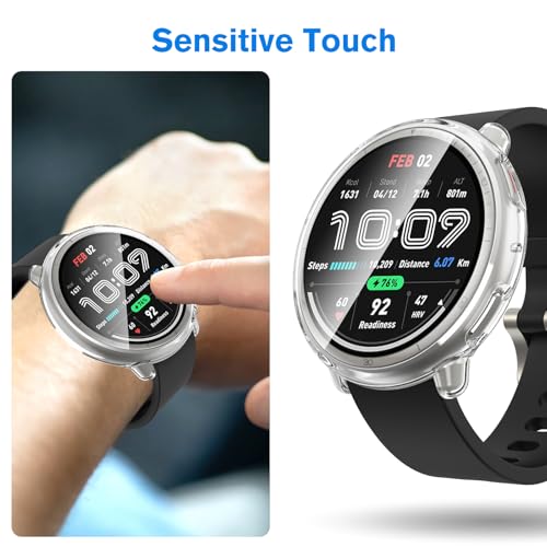 Soft TPU Screen Protector Case for Amazfit Active 2 - 3 Pack