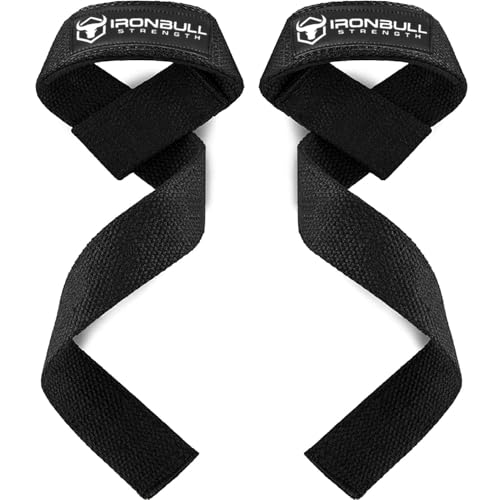 Padded Lifting Wrist Straps for Weightlifting - Black V2
