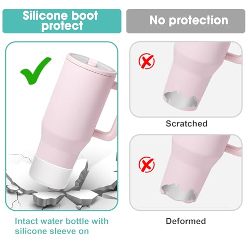 Silicone Boot Bumper for Hydrojug 40oz Tumbler - Clear (2PCS)