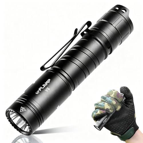 V6 1300 Lumens Rechargeable Flashlight, Compact & Powerful LED Flashlights with Type-C Fast Charging, Smart Battery Indicator, 6 Light Modes, IP68 Waterproof for Outdoor, Camping, Emergency
