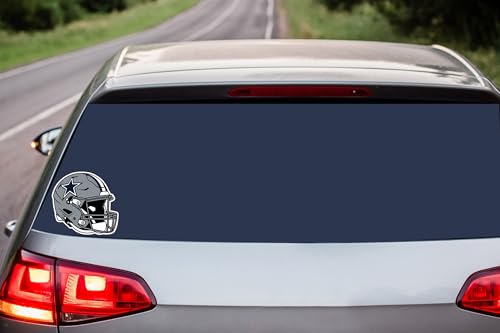 Dallas Cowboys NFL Helmet Decal - Team Colors, 7" x 7.25"