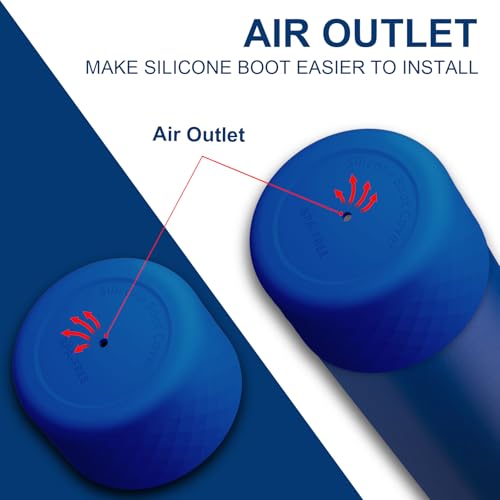 Silicone Boot Sleeve for Owala Water Bottles - 2PCS Old Blue