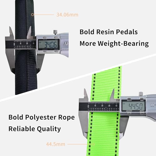 Fire Escape Ladders, 20FT Emergency Rope Ladder with 2 Hooks for 2-3 Story Homes, Portable Multi-use Quick Deployment Rope Ladders for Balcony Tree Window