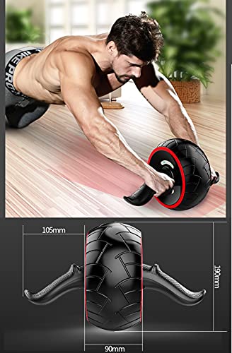 Ab Roller Wheel - Ultra Wide Core Exercise Equipment - Black