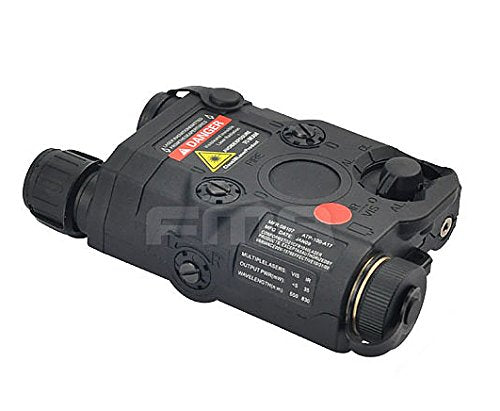 ATAIRSOFT (Airsoft Version) PEQ-15 Style AN-PEQ-15 Upgrade Version Red Sight + LED Flashlight for AEG GBB CQB (Black)