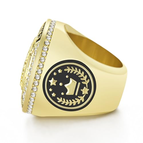 Championship Ring Award - 1 Pack Baseball MVP Medal with Display Case