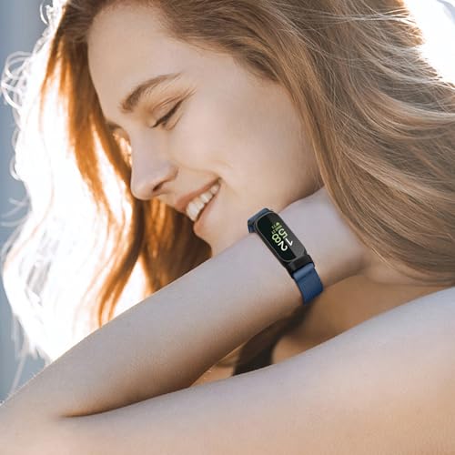 Soft Elastic Nylon Loop Band for Fitbit Inspire 3 - Navy