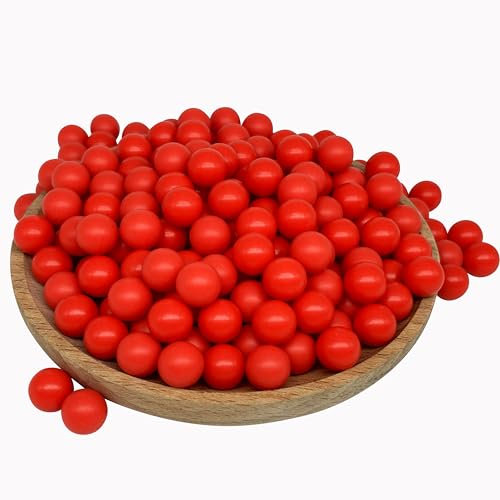 100 Count .43 Cal Reusable Nylon Paintballs - Bright Red