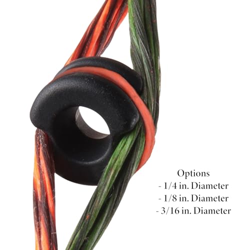 Archery Peep Sight - 1/4" Pro Aluminum Bow Sight - Matte Black