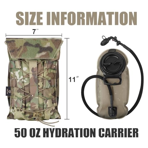 PETAC GEAR 1.5L / 3L Tactical Hydration Pack MC / 1.5L Set Molle Water Bladder Daypack