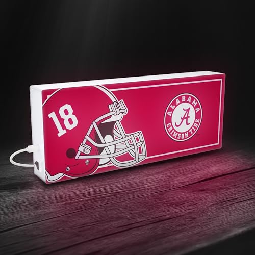 NCAA LED Ambience Light Box - USB-C & Battery Powered, Wall Mountable