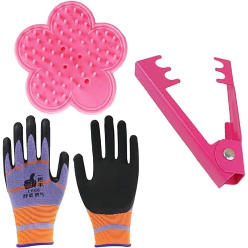 3 Pcs Flower Rose Stripper Thorn Leaf Remover Tool Garden Tool Sets Leaf Stripping Tool Garden Glove