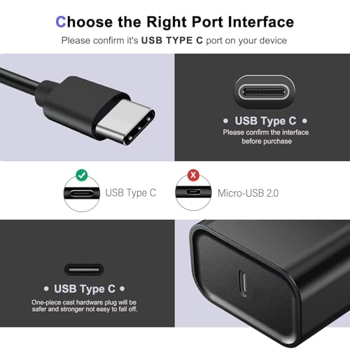 20W USB-C Fast Charger for Wireless Earbuds - 3.3ft Cable