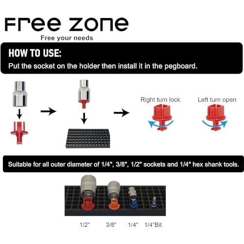 FREE ZONE Bit Organizer Set (Green) ? 158-Hole Bit Storage ? 1/4" Hex Bits & Drive Bits Adapter Storage ? Toolbox Storage (Tools Not Included)