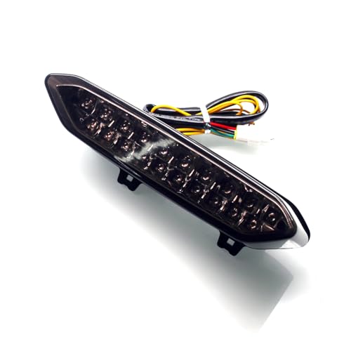 MZS YZF R1 WR250R WR250X Tail Light with Integrated LED Turn Signals Smoke Lens