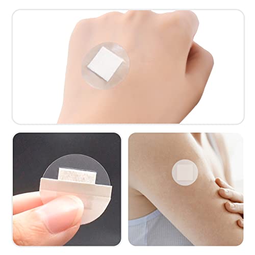 100pcs Clear Round Adhesive Bandages - 1 Inch Wound Care