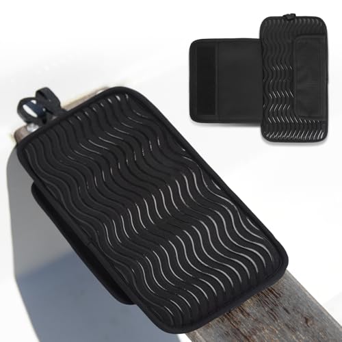 Hornet Watersports IDBF Approved Dragon Boat Seat Pad Black - Secure Strap & Storage Pockets
