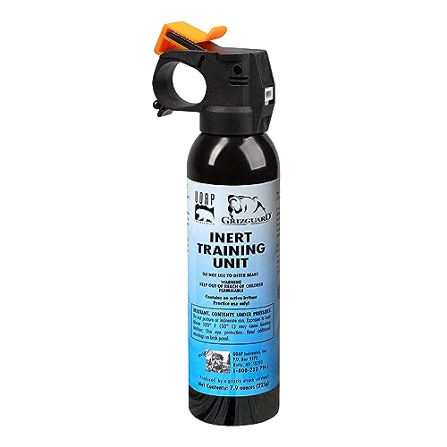 Pepper Power 7.9 oz Inert Bear Spray Practice Canister - No Active Pepper, Training Unit
