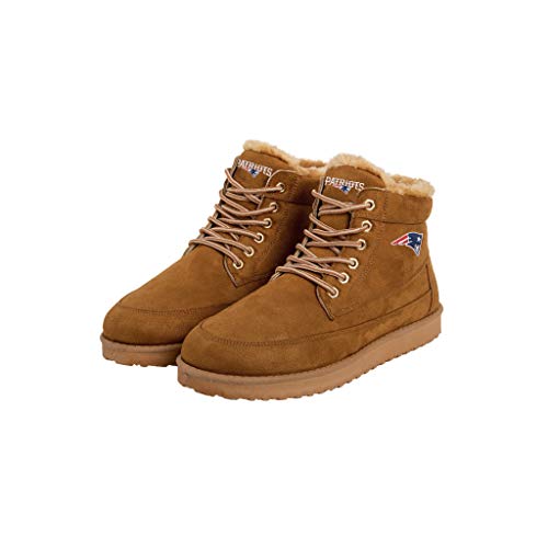 NFL Team Logo Tailgate Boots - New England Patriots - Tan