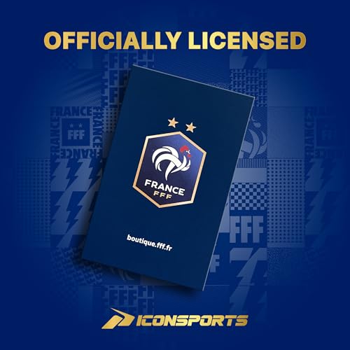 Official French Football Federation Soccer Ball - Size 5 Navy