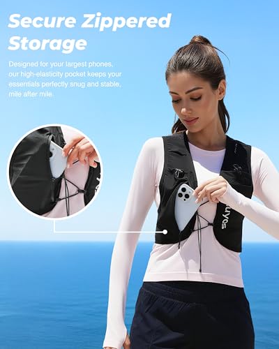 Running Hydration Vest with 2 Soft Water Bottles - Small