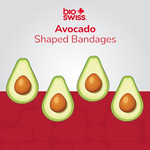 Avocado Shaped Bandage Set - 24 Count, Latex Free & Sterile