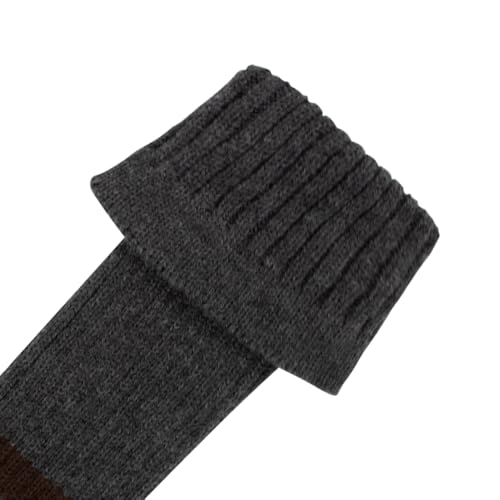 Scott Edward Knitted Golf Club Headcovers Set of 3 Grey Black Brown Stripes – Driver, Fairway, Hybrid