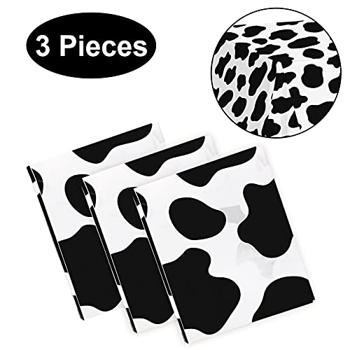 Cow Print Tablecloths - 3 Pack for Farm Animal Parties