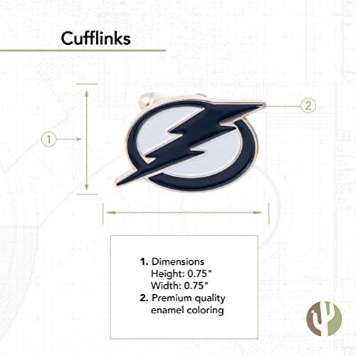 Tampa Bay Lightning Cufflinks - NHL Team Logo Formal Wear