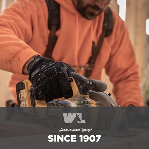 Wells Lamont FX3 Men's HydraHyde Leather Palm Winter Work Gloves, Extra Large (7854XL), Black