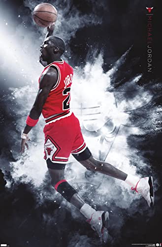 Michael Jordan Burst Wall Poster - Unframed 34" x 22.4"