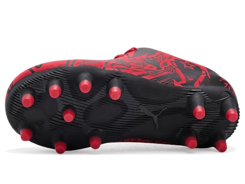Puma Boys Tacto Christian Pulisic Soccer Cleats for Firm & Artificial Ground, Big Kid Size Red/Black