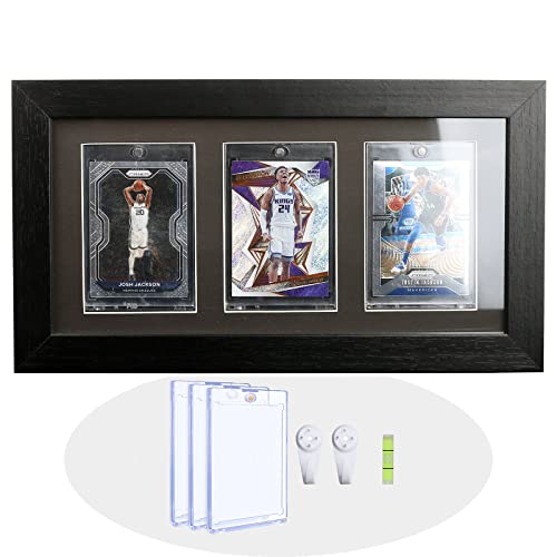 Bivitre 3-Piece Magnetic Card Display Frame with UV Protection for Trading Cards