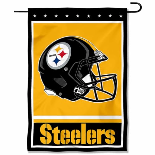 Pittsburgh Steelers Yard Garden Flag - Double Sided Sports Team Decor 12.5x18 Inches