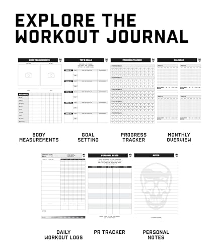 Workout Journal for Men & Women - Fitness Progress Tracker