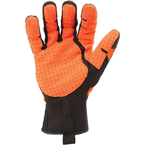 Ironclad KONG SDX2-04-L Original Oil & Gas Safety Impact Gloves, Large, Orange
